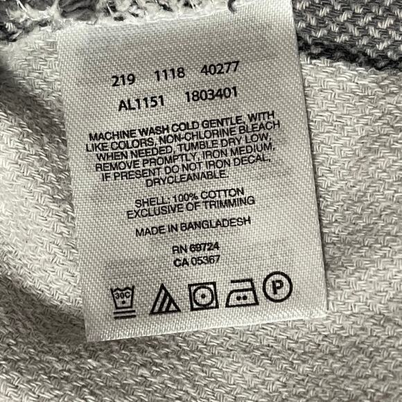 Columbia Plaid Flannel Button Down Shirt Women's Small Gray White Black-Casual - Picture 5 of 9